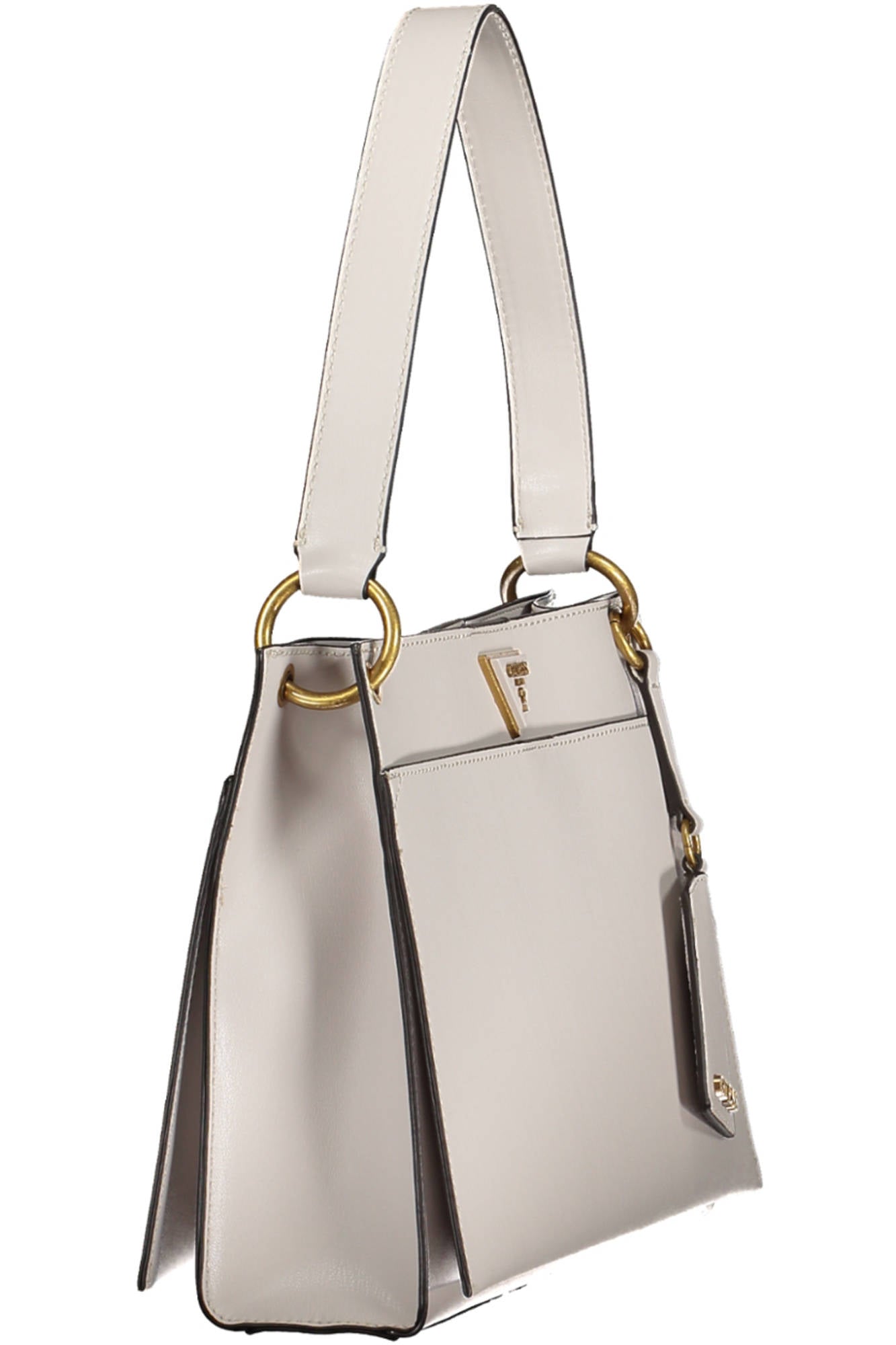 Guess Jeans Gray Polyurethane Handbag - Fizigo