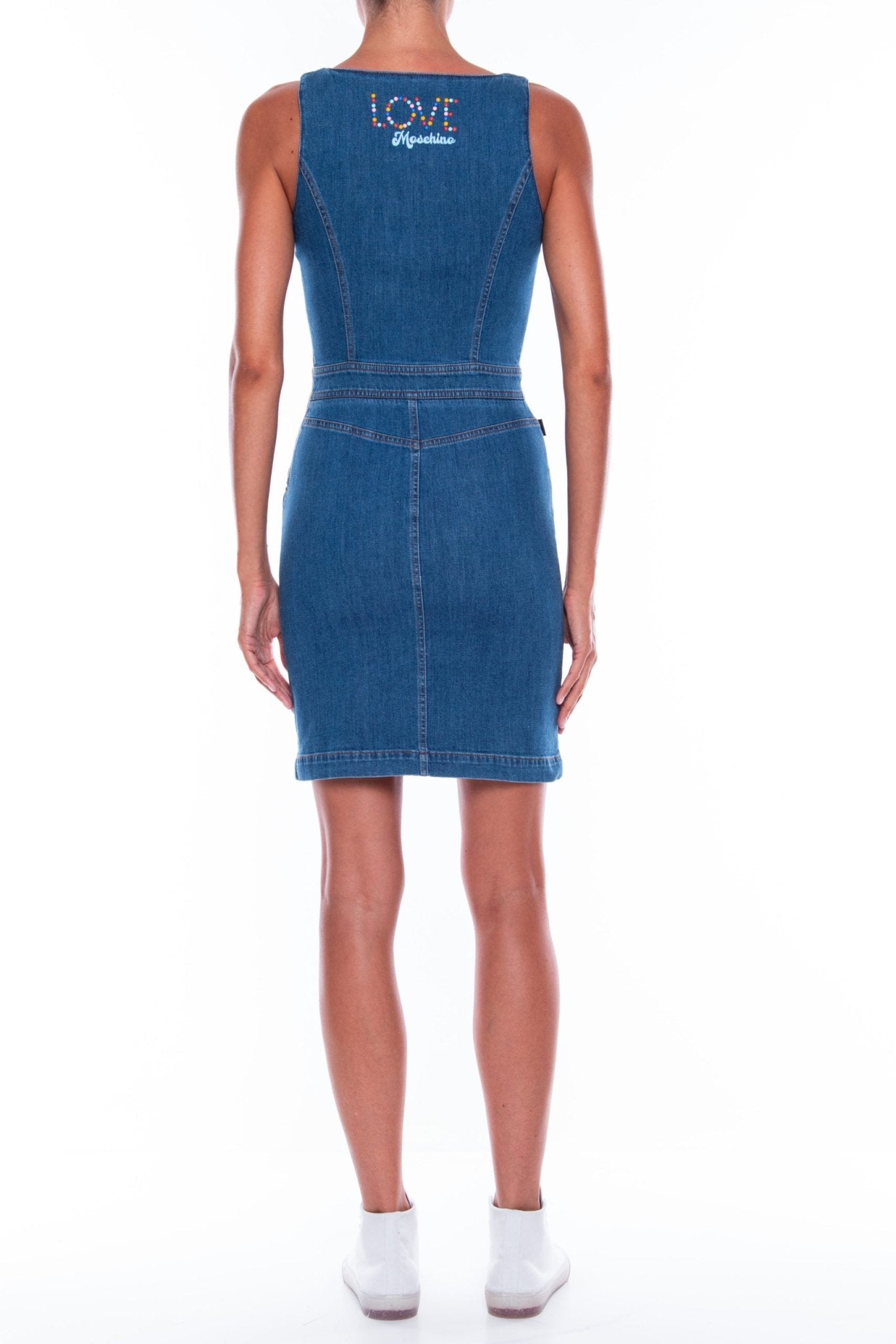 Love Moschino Blue Cotton Dress - Fizigo