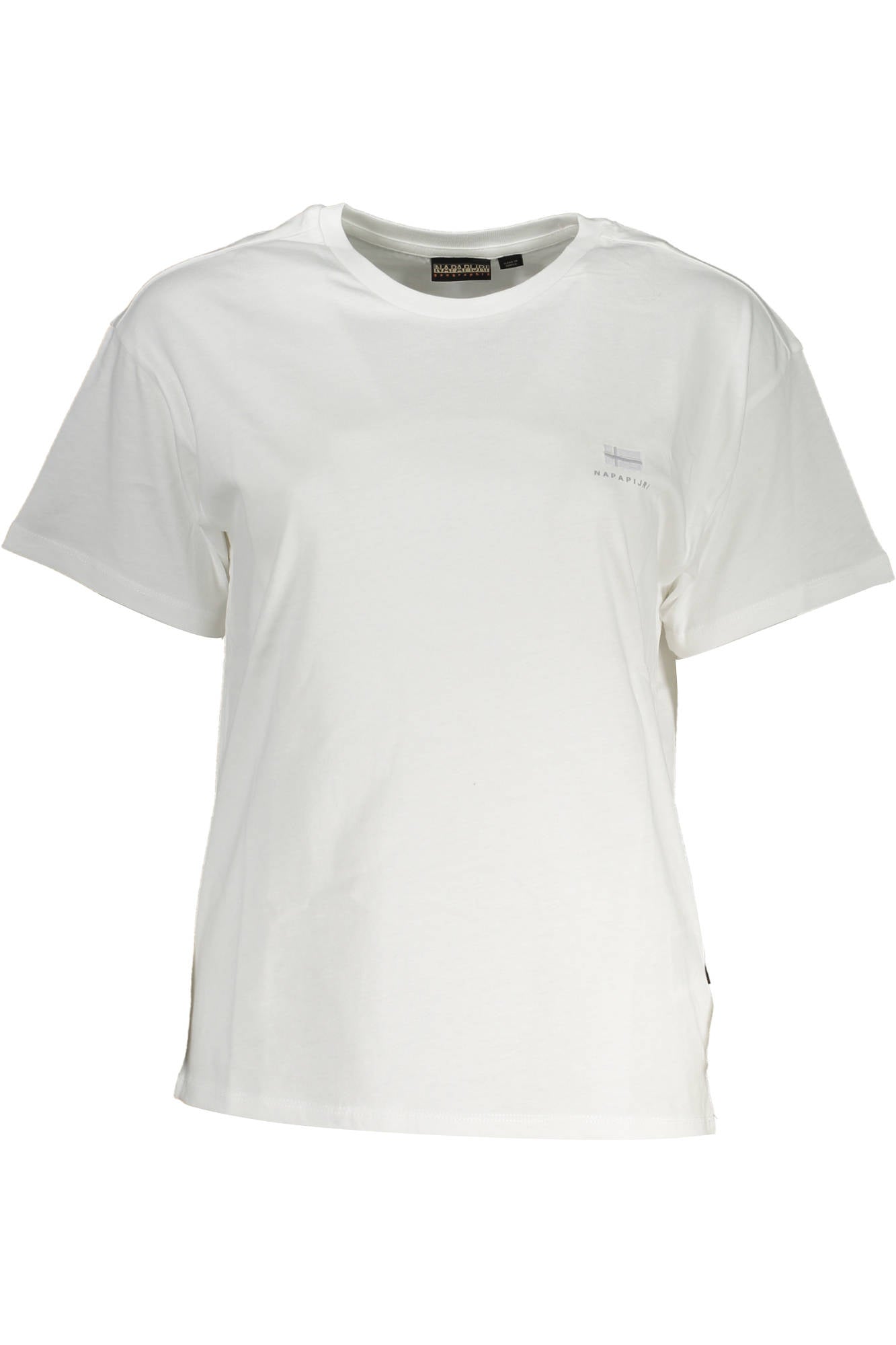 Napapijri White Cotton Tops & T-Shirt - Fizigo
