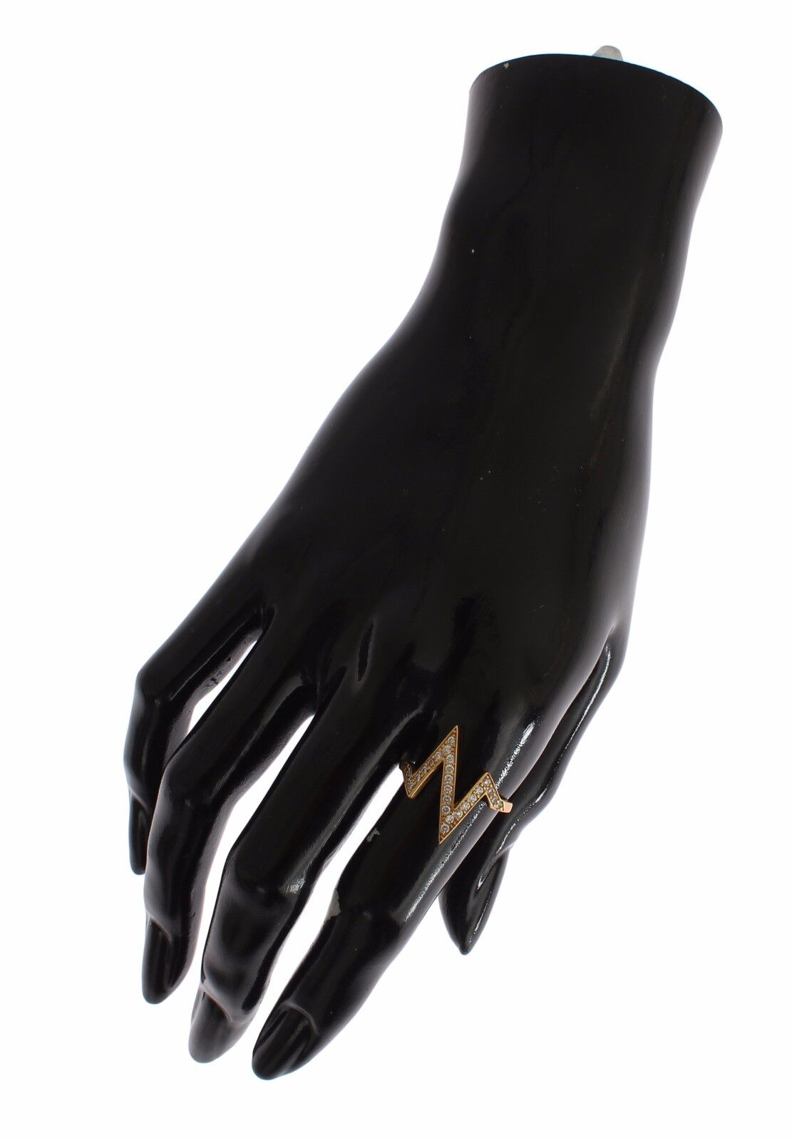 Nialaya Gold 925 Silver Womens Clear CZ 18K Ring - Fizigo