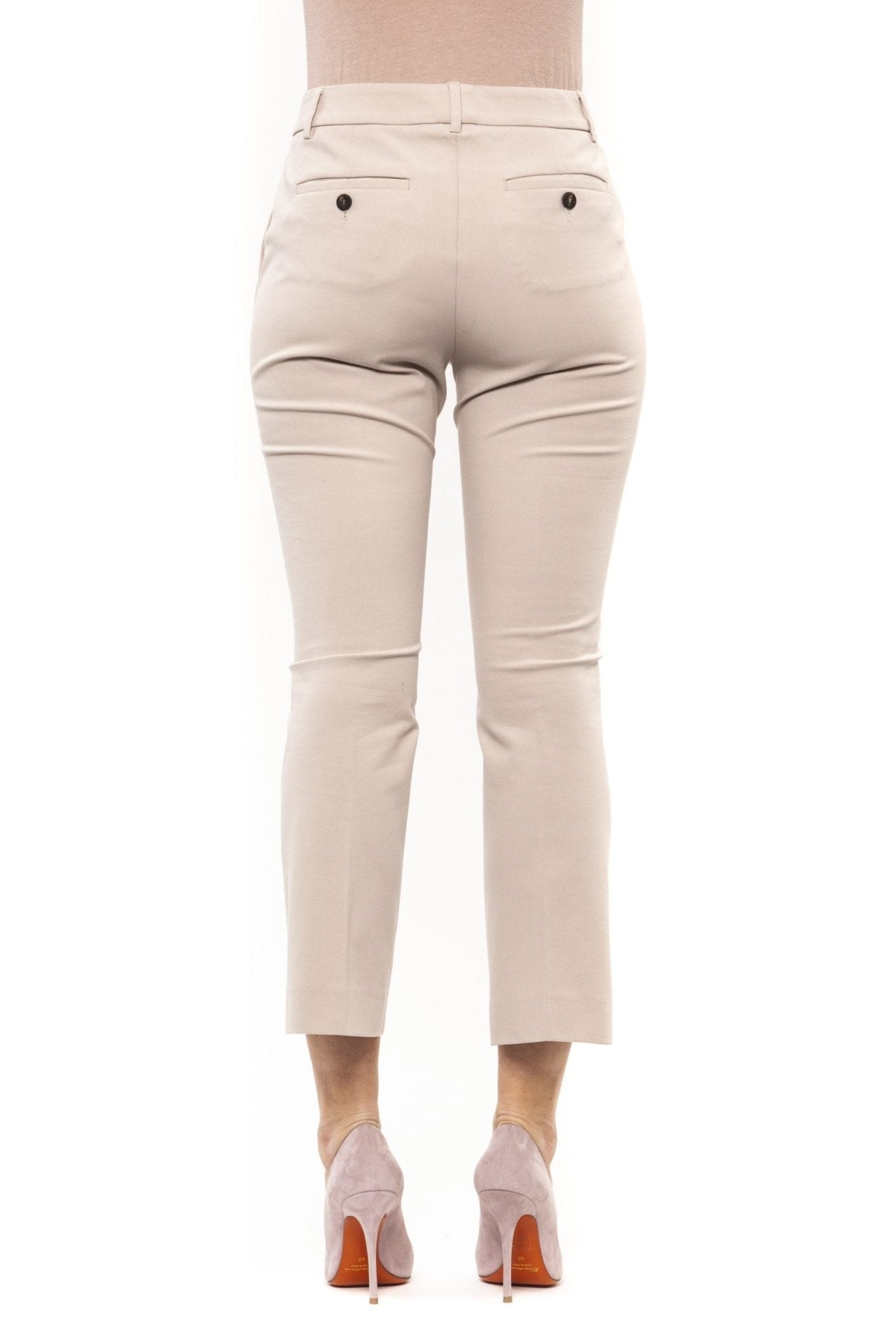 Peserico Beige Cotton Jeans & Pant - Fizigo