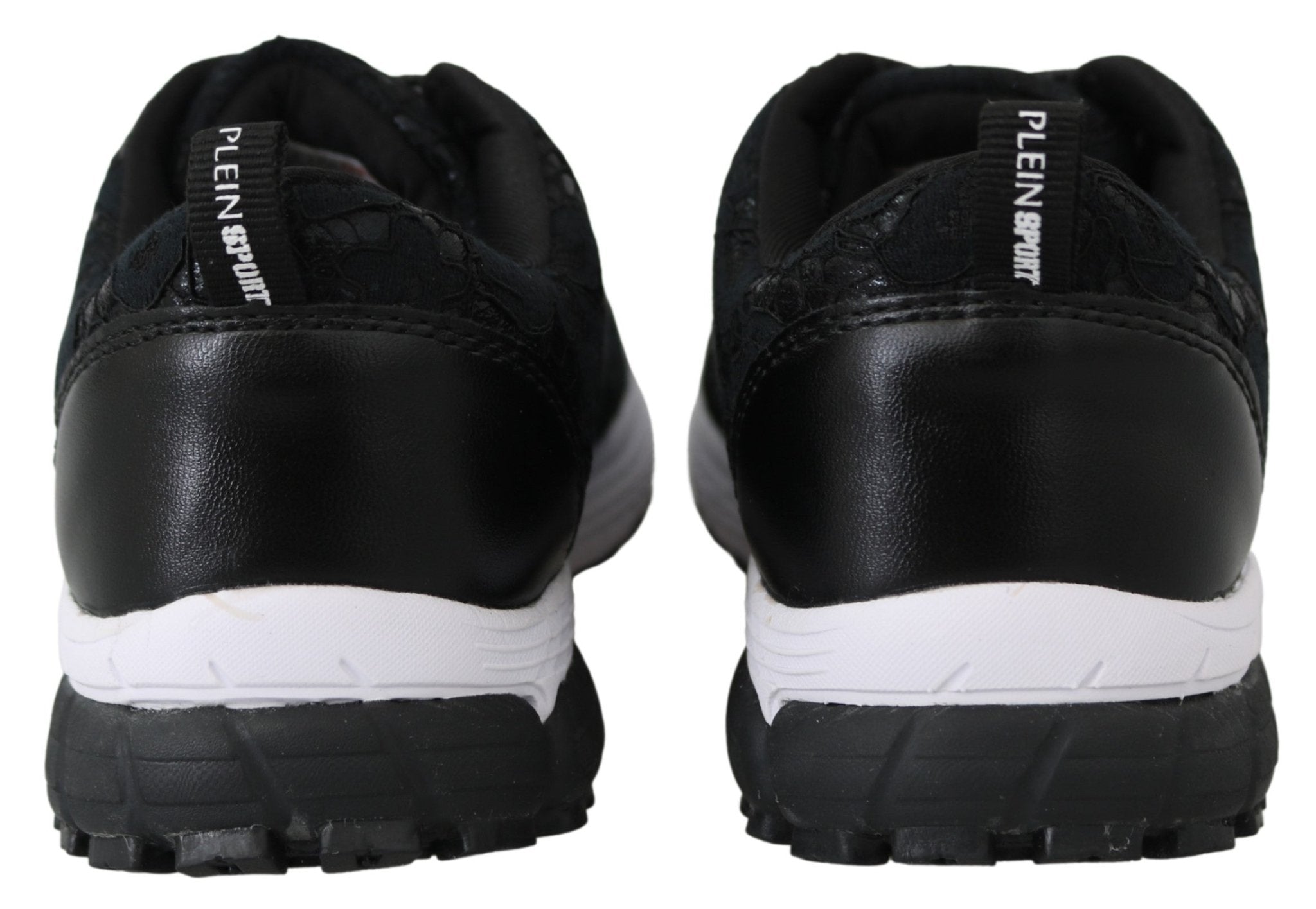 Plein Sport Black Polyester Runner Umi Sneakers Shoes - Fizigo