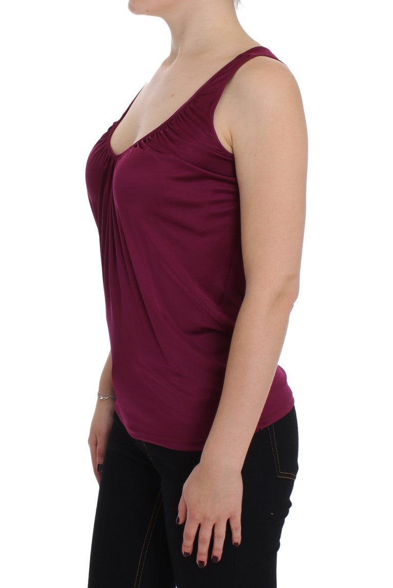 PLEIN SUD Purple Sleeveless Top Blouse - Fizigo