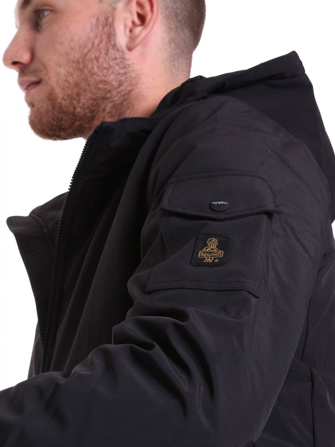 Refrigiwear Black Polyester Jacket - Fizigo