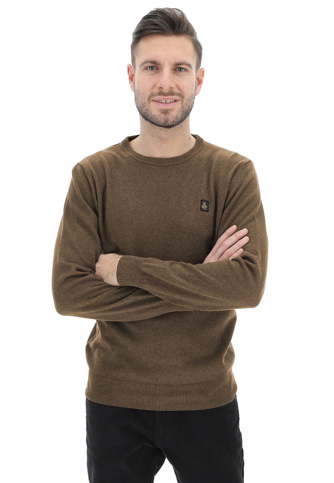 Refrigiwear Brown Wool Sweater - Fizigo