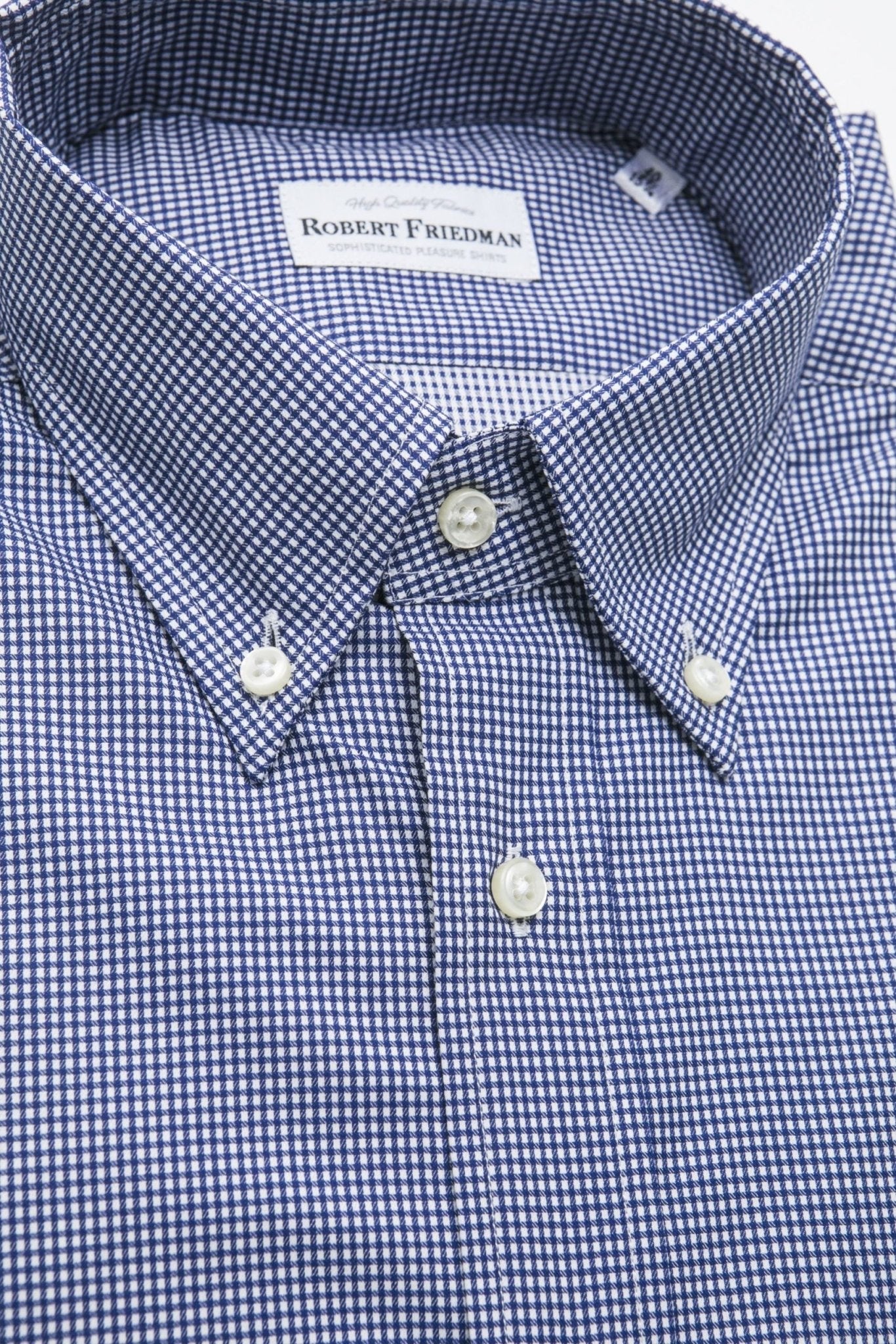 Robert Friedman Blue Cotton Shirt - Fizigo