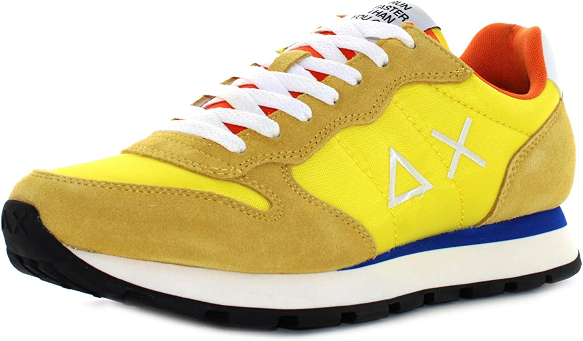 Sun68 Yellow Leather Sneaker - Fizigo