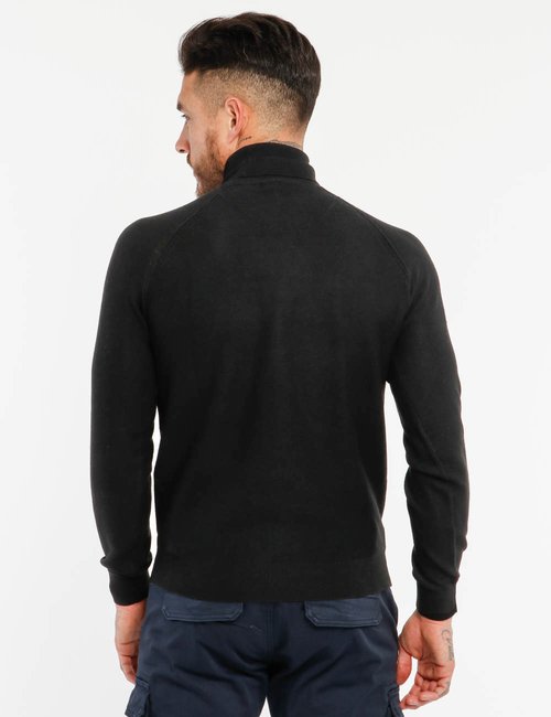 Yes Zee Black Viscose Sweater - Fizigo