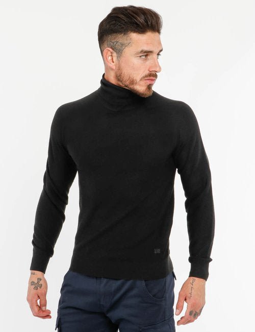 Yes Zee Black Viscose Sweater - Fizigo