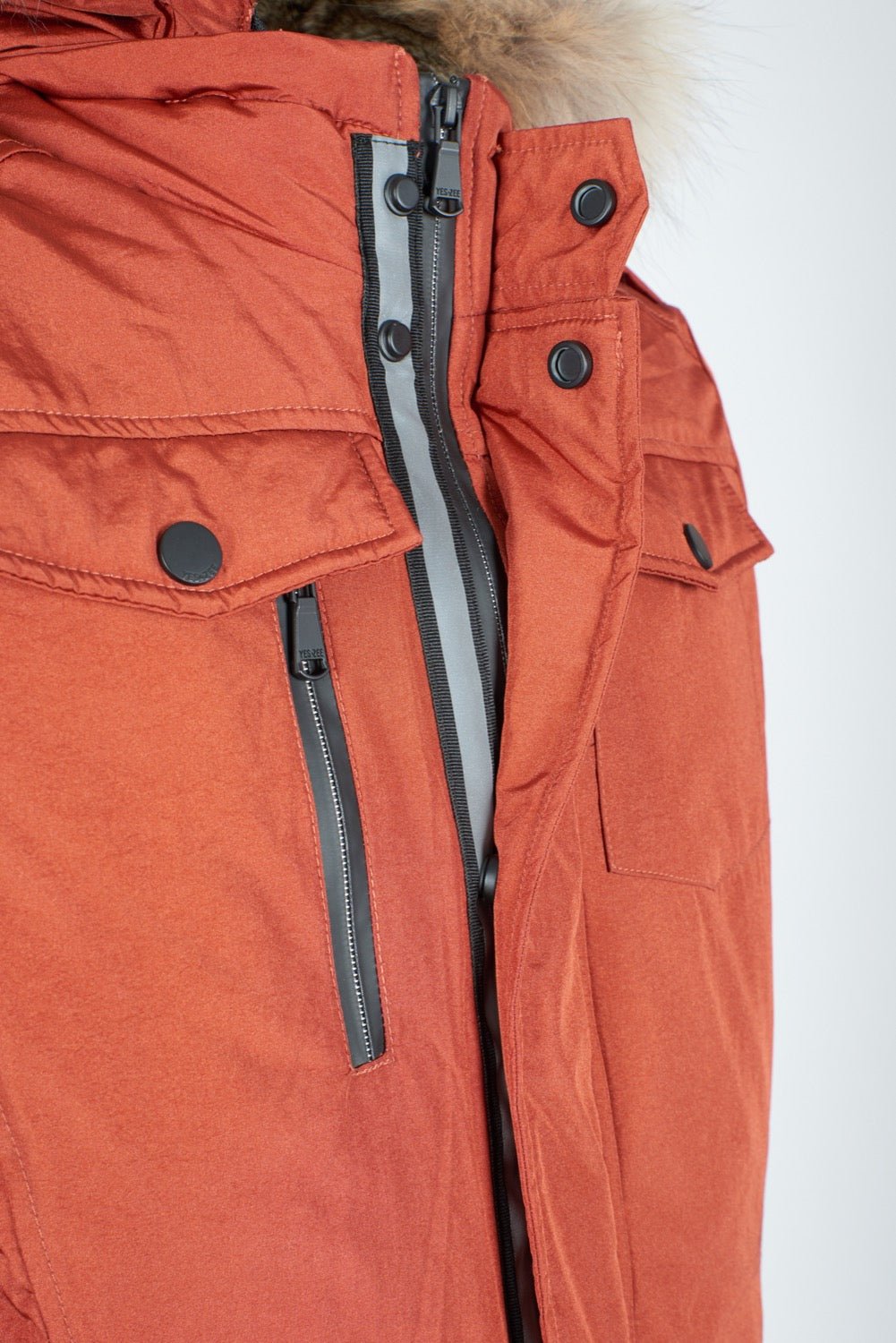 Yes Zee Orange Nylon Jacket - Fizigo